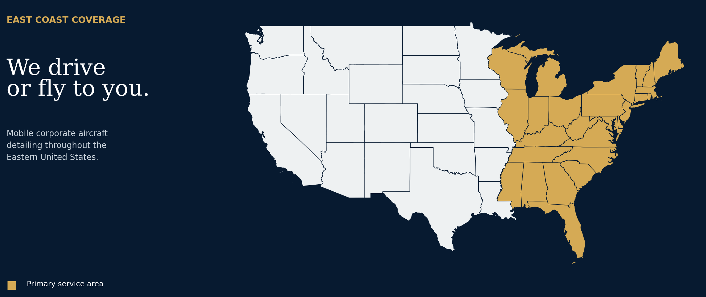 NuAero service coverage map